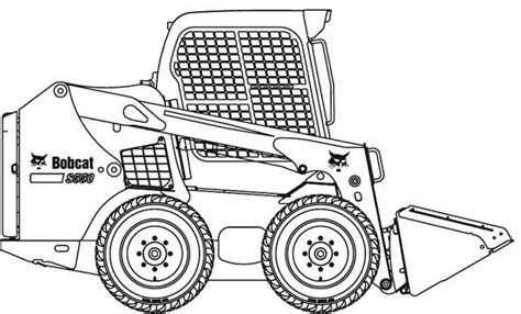 bobcat skid steer coloring pages|digger printable coloring pages.